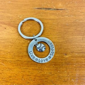 Softball Keychain